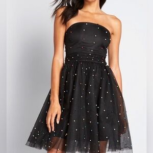 🩷 NWT Betsy Johnson 3D Bead Tulle Cocktail Dress
